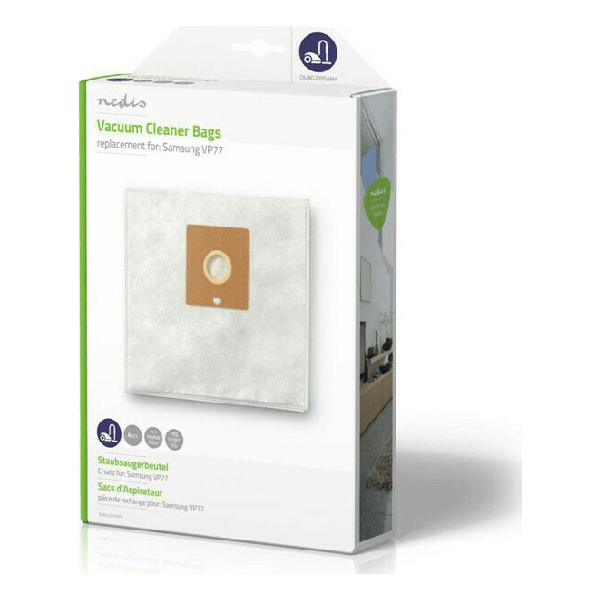 <h2>NEDIS DUBG220SAM4 ΣΑΚΟΥΛΕΣ ΣΚΟΥΠΑΣ 4ΤΜΧ ΣΥΜΒΑΤΗ ΜΕ ΣΚΟΥΠΑ SAMSUNG</h2>
<h2>Κατάλληλες για:</h2>
<div class="body-text">
<ul>
 	<li>AEG:– Original GR. 50– Smart 300…366</li>
 	<li>AFK:– PS 1400W.2NE– PS 1800W.5</li>
 	<li>DIRT DEVIL:– EQU Silence M 7120– Fantasy M 7098– Galileo M 8000– Infinity M 7117 Bg1 Silence– Lifty M 1565