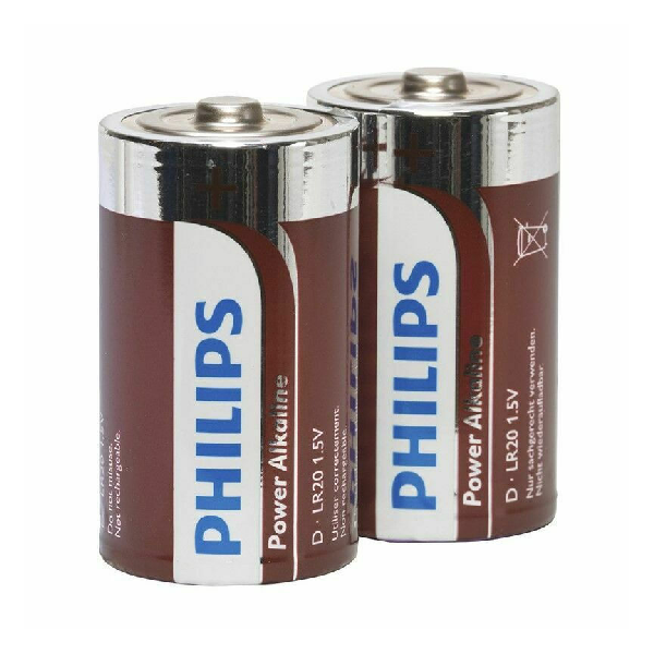 <h2>PHILIPS LR20P2B POWER ALKALINE ΜΠΑΤΑΡΙΑ D 1.5V 2ΤΜΧ</h2>
<h2 class="title section-title specs-section"><span class="content">Χαρακτηριστικά</span></h2>
<div class="specs-container content section">
<div class="spec-groups">
<div class="spec-details">
<dl>
 	<dt>Μέγεθος</dt>
 	<dd>D</dd>
</dl>
<dl>
 	<dt>Voltage</dt>
 	<dd>1