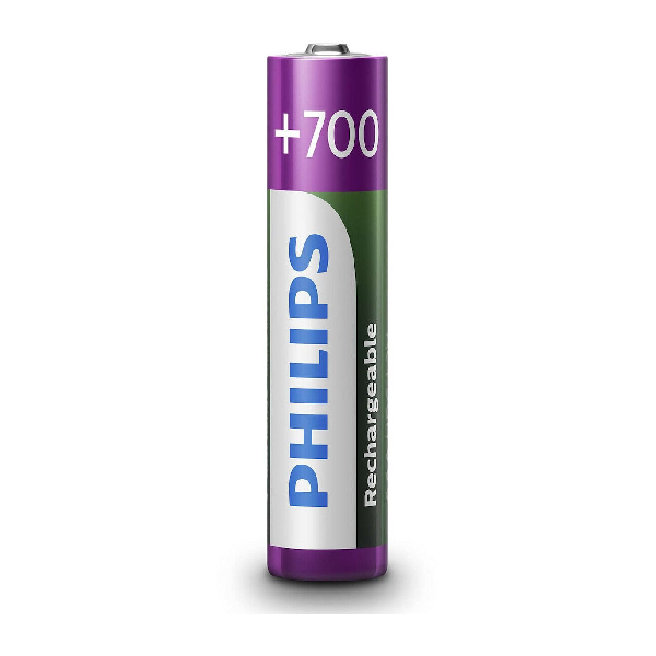 <h2>PHILIPS R03B2A80 ΜΠΑΤΑΡΙΑ ΕΠΑΝΑΦΟΡΤΙΖΟΜΕΝΗ AAA 700mah 4ΤΜΧ</h2>
<h2>Τεχνικά Χαρακτηριστικά</h2>
<div class="body-text">
<ul>
 	<li>Χωρητικότητα μπαταρίας: 700mAh</li>
 	<li>Τύπος μπαταριών: AAA HR03 Micro</li>
 	<li>Tάση μπαταρίας: 1.2 volt</li>
 	<li>Χημική σύνθεση: Nικελίου-υδριδίου μετάλλου</li>
 	<li>Βαριά μέταλλα: Χωρίς κάδμιο