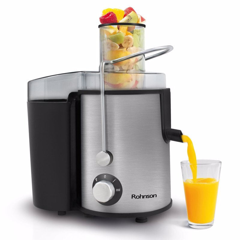 <h2>ROHNSON R-438 ΑΠΟΧΥΜΩΤΗΣ 600W ΑΣΗΜΙ</h2>
<h2 class="title section-title specs-section"><span class="content">Χαρακτηριστικά</span></h2>
<div class="specs-container content section">
<div class="spec-groups">
<div class="spec-details">
<dl>
 	<dt>Ισχύς</dt>
 	<dd>600 W</dd>
</dl>
<dl>
 	<dt>Χωρητικότητα Δοχείου Χυμού</dt>
 	<dd>600 ml</dd>
</dl>
<dl>
 	<dt>Χωρητικότητα Δοχείου Πολτού</dt>
 	<dd>1300 ml</dd>
</dl>
<dl>
 	<d