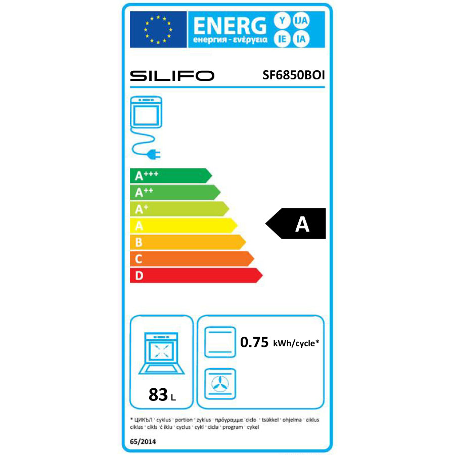 Σετ SILIFO SF6850BOI & SF6822HV5 Φούρνος 83lt & Κεραμική Εστία 90145