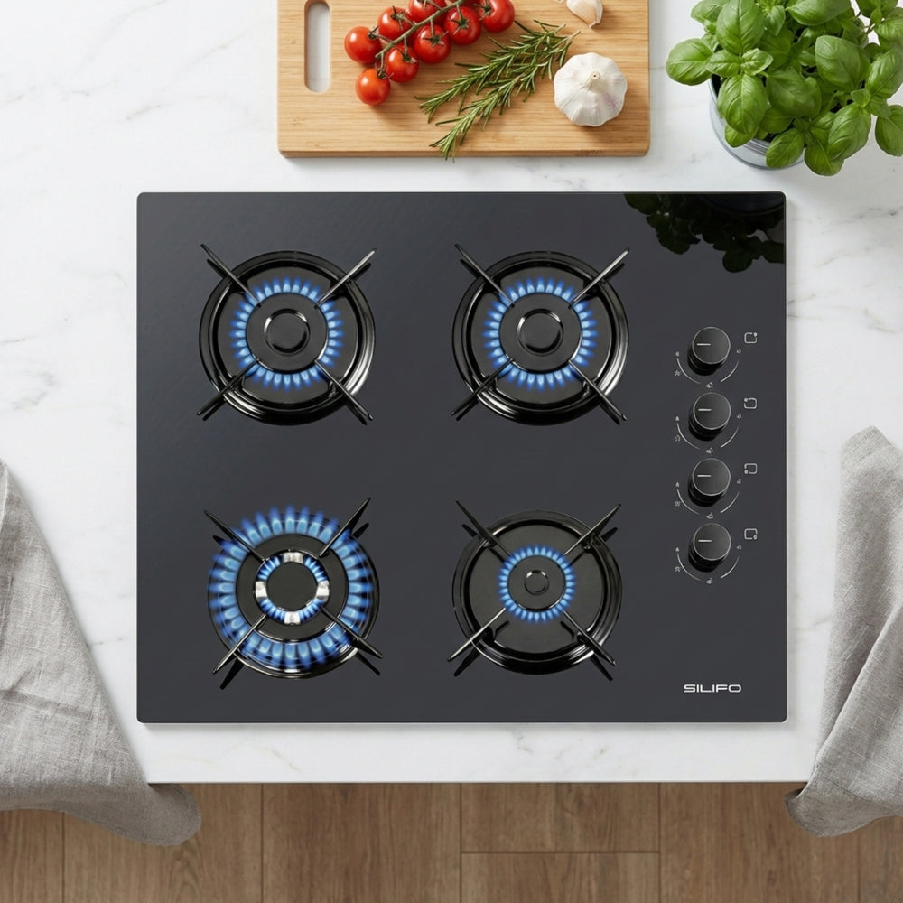 SILIFO SF6107 Εστία Υγραερίου 60cm Μαύρη