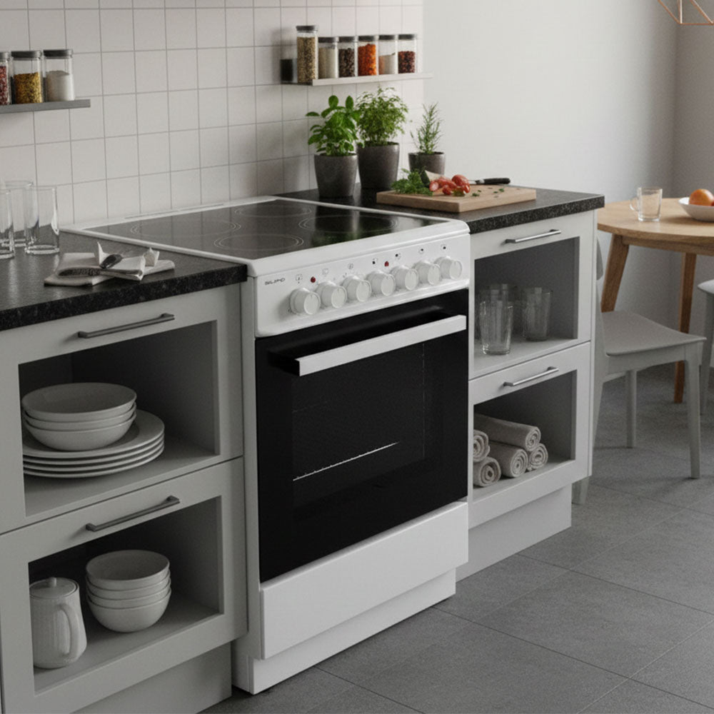 SILIFO SF6124CFVW Κεραμική Κουζίνα 60cm με 4 Ζώνες Λευκό