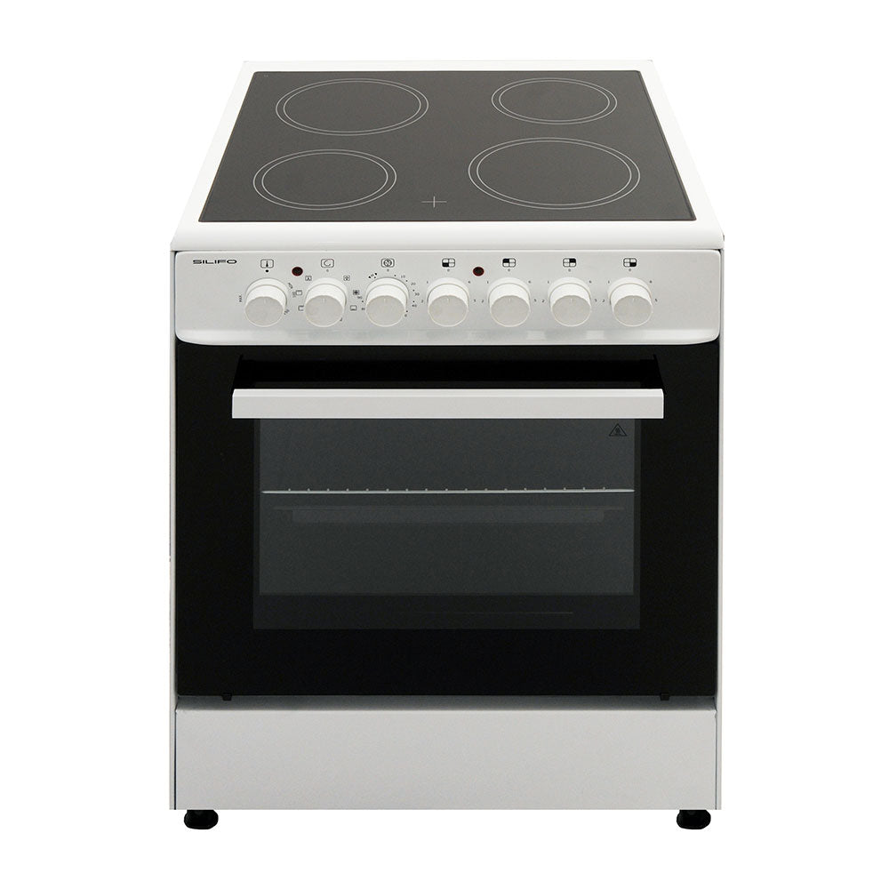 SILIFO SF6124CFVW Κεραμική Κουζίνα 60cm με 4 Ζώνες Λευκό