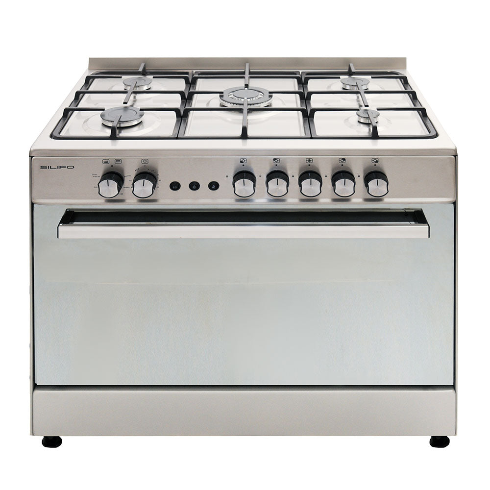 SILIFO SF6198CFGI Κουζίνα Υγραερίου 90cm Inox