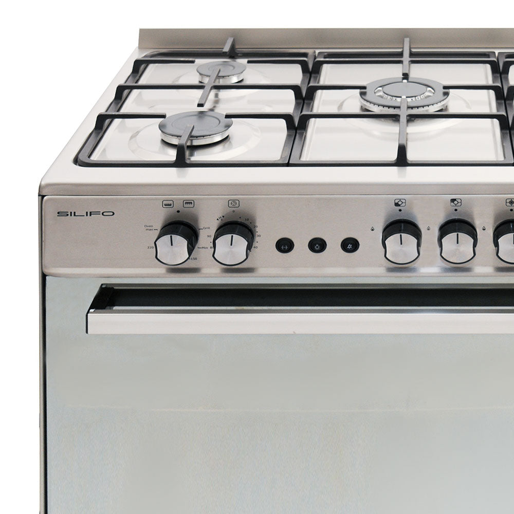 SILIFO SF6198CFGI Κουζίνα Υγραερίου 90cm Inox