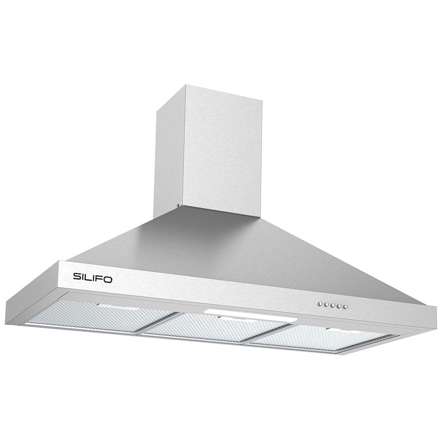 SILIFO SF6618 Απορροφητήρας Καμινάδα 90cm Inox SF6615 (4 Έτη Εγγύηση)