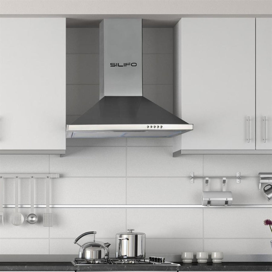 SILIFO SF6619 Απορροφητήρας Καμινάδα 60cm Inox (4 Έτη Εγγύηση)