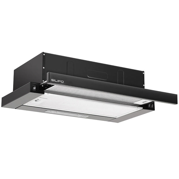 SILIFO SF6665 Απορροφητήρας Συρόμενος 60cm Μαύρο (4 Έτη Εγγύηση)