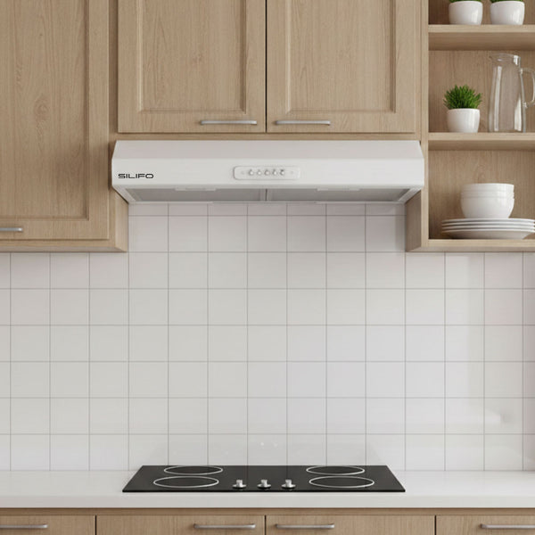 SILIFO SF6680 Απορροφητήρας Ελεύθερος 60cm Λευκό 2 Μοτέρ (4 Έτη Εγγύηση)