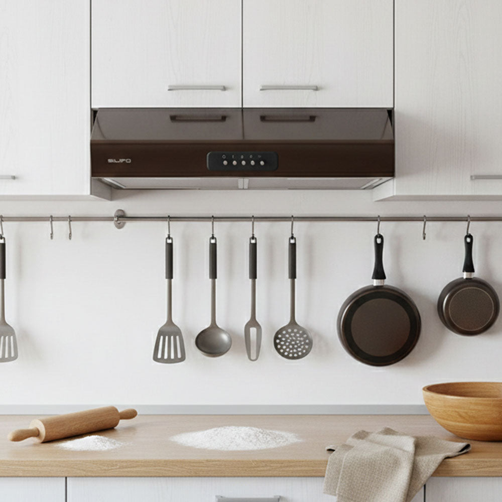 SILIFO SF6681 Απορροφητήρας Ελεύθερος 60cm Καφέ 2 Μοτέρ (4 Έτη Εγγύηση)