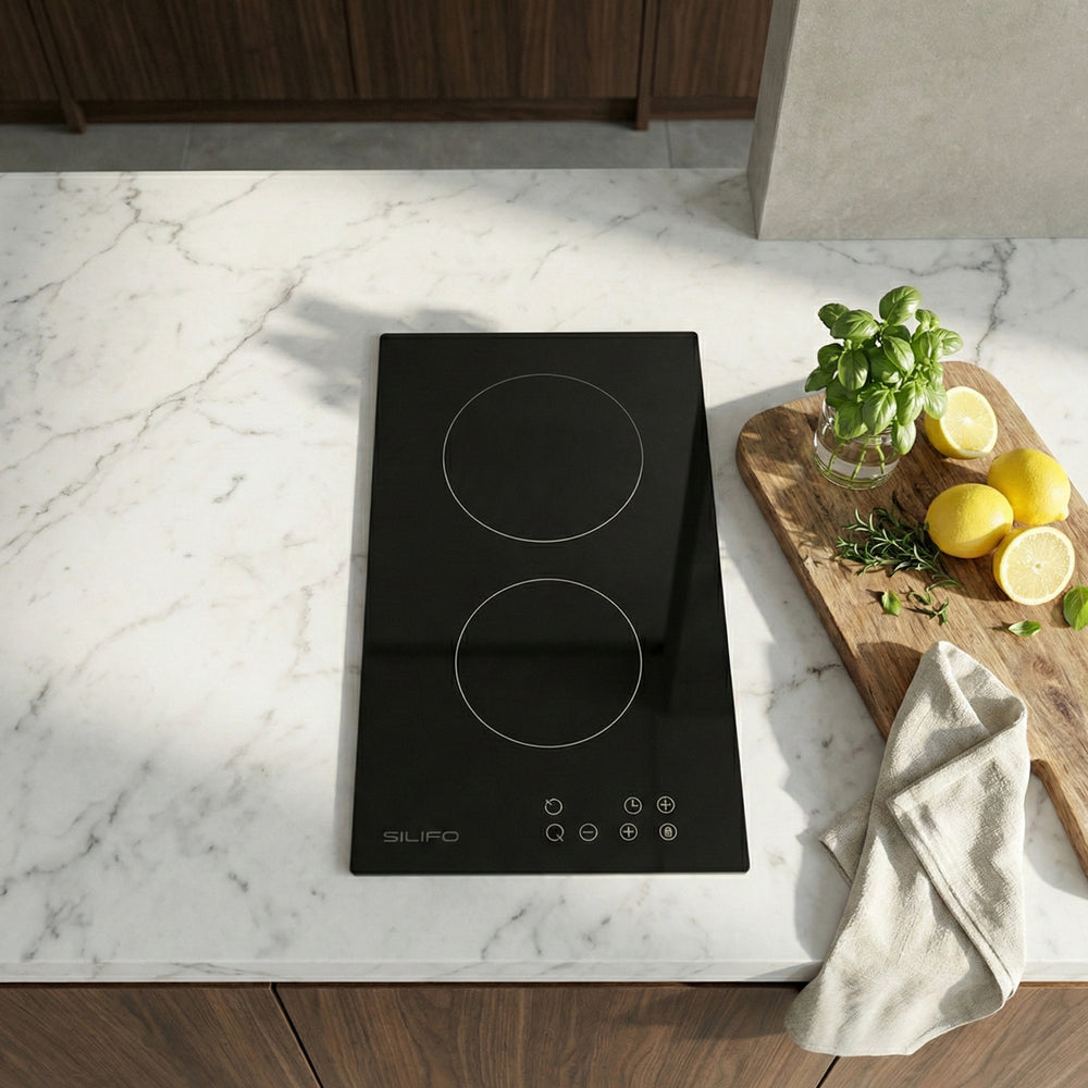 SILIFO SF6801HDV2 Εστία Domino Κεραμική 30cm Μαύρη (4 Έτη Εγγύηση)