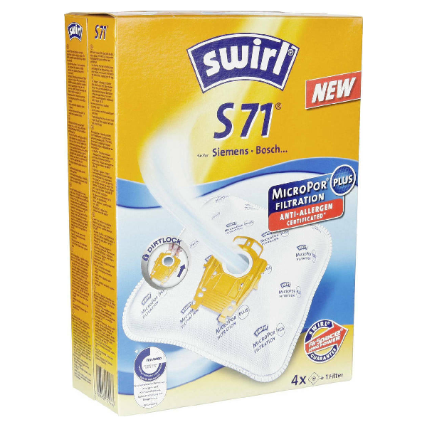 <h2>SWIRL S71 ΣΑΚΟΥΛΕΣ ΣΚΟΥΠΑΣ 4ΤΜΧ ΣΥΜΒΑΤΗ ΜΕ ΣΚΟΥΠΑ BOSCH / SIEMENS</h2>
<h2 class="title section-title specs-section"><span class="content">Χαρακτηριστικά</span></h2>
<div class="specs-container content section">
<div class="spec-groups">
<div class="spec-details">
<dl>
 	<dt>Συμβατότητα</dt>
 	<dd>Bosch
