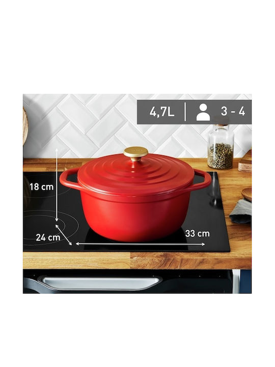 <h2>TEFAL AIR E25446 ΚΑΤΣΑΡΟΛΑ ΓΑΣΤΡΑ ΜΕ ΑΝΤΙΚΟΛΛΗΤΙΚΗ ΕΠΙΣΤΡΩΣΗ 24CM 4
