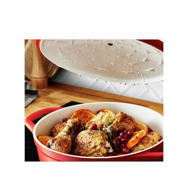<h2>TEFAL AIR E25489 ΚΑΤΣΑΡΟΛΑ ΓΑΣΤΡΑ ΜΕ ΑΝΤΙΚΟΛΛΗΤΙΚΗ ΕΠΙΣΤΡΩΣΗ 30CM</h2>
<div class="spec-details">
<h3>Χαρακτηριστικά</h3>
<dl>
 	<dt>Σχήμα</dt>
 	<dd>Οβάλ</dd>
</dl>
<dl>
 	<dt>Υλικό</dt>
 	<dd>Χυτό Αλουμίνιο</dd>
</dl>
<div class="tooltip-container explanation-icon-container light-theme right" role="presentation"></div>
<dl>
 	<dt>Με Γυάλινο Καπάκι</dt>
 	<dd>Όχι</dd>
</dl>
<dl>
 	<dt>Με Σχάρα</dt>
