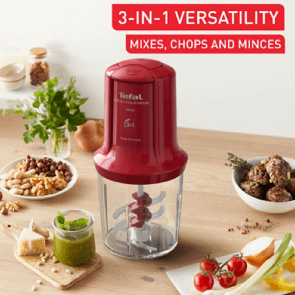 <h2>TEFAL MQ7145 MULTI 500W ΜΕ ΔΟΧΕΙΟ 500ML ΚΟΚΚΙΝΟ</h2>
<h2 class="title section-title specs-section"><span class="content">Χαρακτηριστικά</span></h2>
<div class="specs-container content section">
<div class="spec-groups">
<div class="spec-details">
<dl>
 	<dt>Ισχύς</dt>
 	<dd>500 W</dd>
</dl>
<dl>
 	<dt>Αριθμός Λεπίδων</dt>
 	<dd>2 σετ</dd>
</dl>
<dl>
 	<dt>Χωρητικότητα</dt>
 	<dd>0