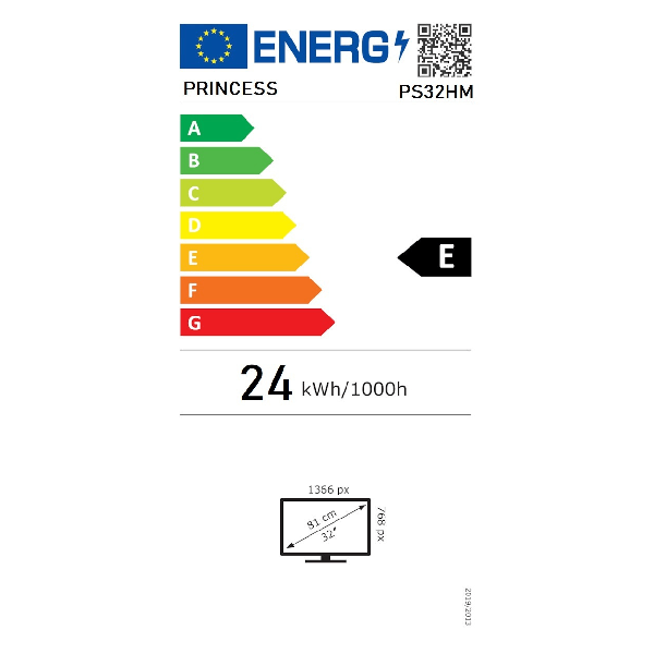 <h2>TV PRINCESS PS32HM SMART 32" HD READY LED (2024)</h2>
<section class="one-column">
<h2>Μέγεθος οθόνης</h2>
<div class="body-text">

Το μοντέλο της εταιρείας Princess
