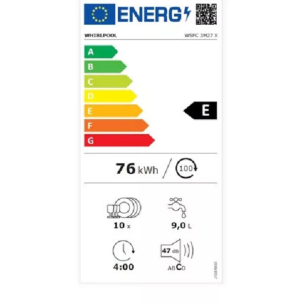 <h2>WHIRLPOOL WSFC 3M27 X ΠΛΥΝΤΗΡΙΟ ΠΙΑΤΩΝ ΕΛΕΥΘΕΡΟ ΓΙΑ 10 ΣΕΡΒΙΤΣΙΑ Π45XY85ΕΚ. INOX</h2>
<h2>Τεχνολογία 6ης Αίσθησης</h2>
Η τεχνολογία 6ης ΑΙΣΘΗΣΗΣ παρέχει άριστα αποτελέσματα πλύσης χωρίς να απαιτείται πρόπλυση