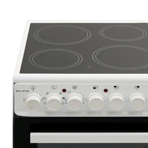 SILIFO SF6120CFVW Κεραμική Κουζίνα 50cm με 4 Ζώνες Λευκό