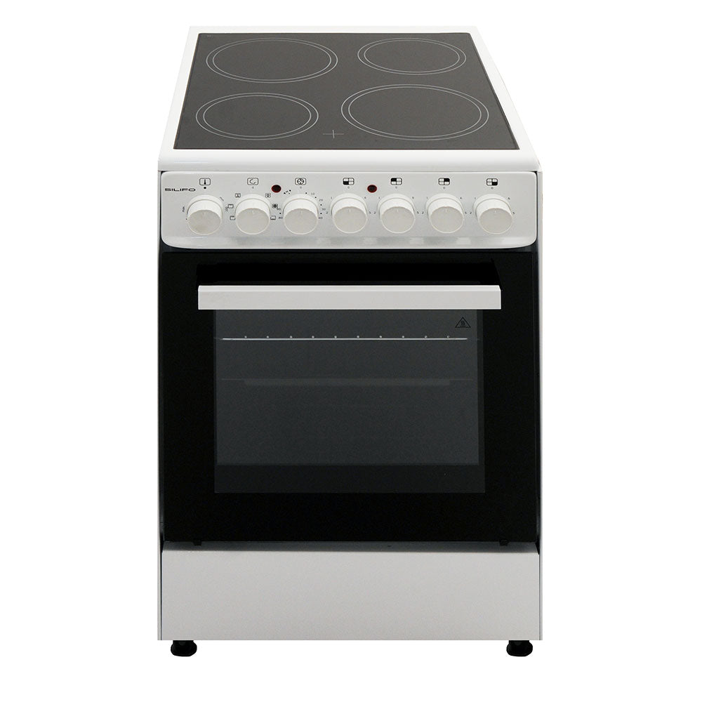 SILIFO SF6120CFVW Κεραμική Κουζίνα 50cm με 4 Ζώνες Λευκό