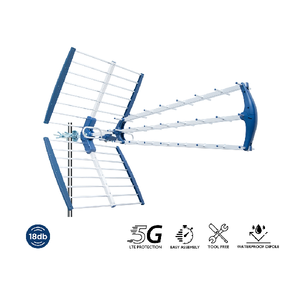 Η ΤΡΙΠΛΗ κεραία EDISION TALOS 18db 5G 21-48