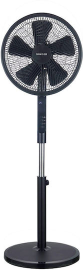 Αυτός ο ανεμιστήρας δαπέδου 16”/ 40cm από τη Singer διαθέτει στρογγυλή βάση και δυνατότητα ρύθμισης ύψους. Χαρίστε δροσιά στο χώρο σας