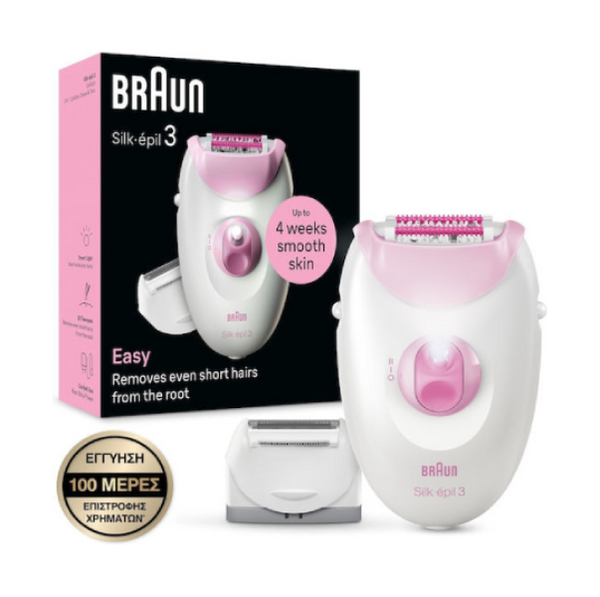 <p class="title section-title specs-section">Η αποτριχωτική μηχανή Braun Silk Epil 3-031 είναι η ιδανική επιλογή για εσένα που επιθυμείς να απαλλαγείς από την τριχοφυία και να έχεις παράλληλα ένα λείο αποτέλεσμα.</p>

<div class="specs-container content section">
<div class="sku-description">
<div class="simple-description js-description-html">
<ul>
 	<li><strong>Smartlight:</strong> Α
